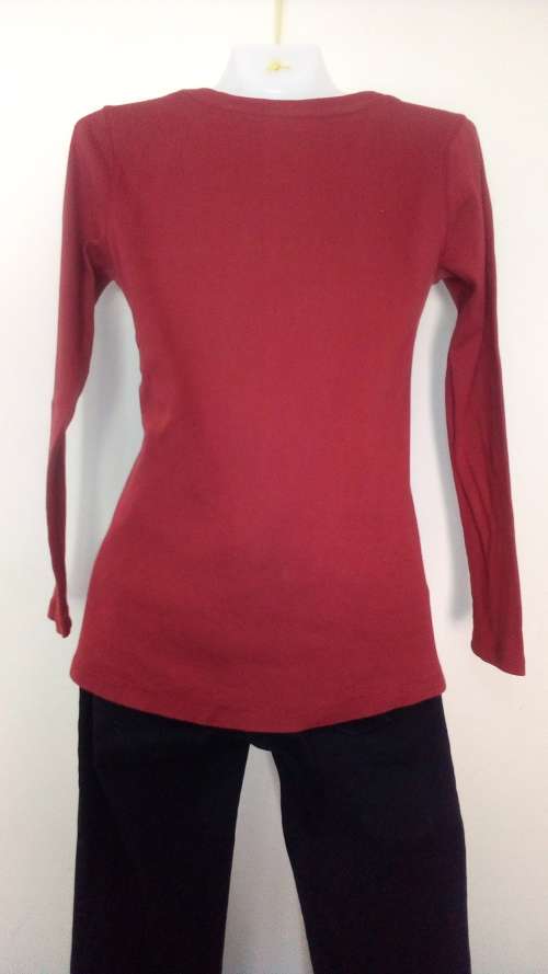 Rust Fitted Long Sleeve T shirt size X Small