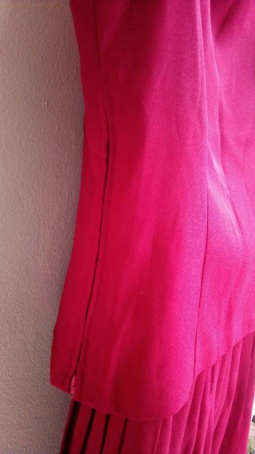 Burgundy / Red Skirt and Top Set by Essence (Top size 36, Skirt  sze 38)