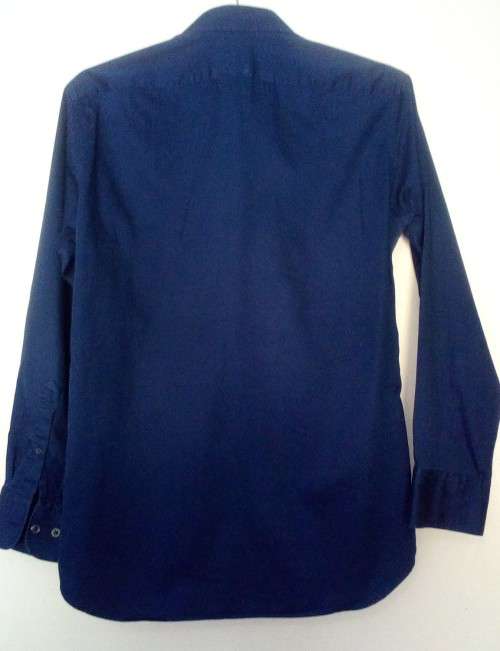 Mens Navy Blue Long Sleeve Shirt Size Medium