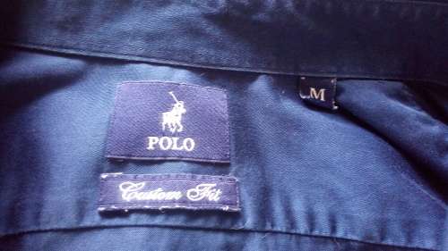 Mens Navy Blue Long Sleeve Shirt Size Medium