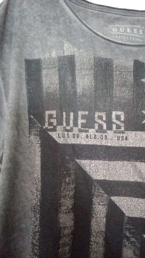 Grey T shirt by Guess Size Medium