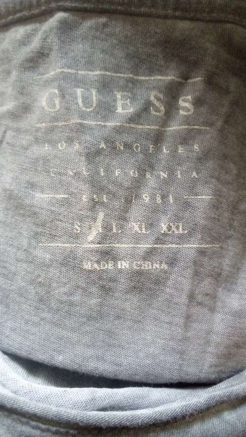 Grey T shirt by Guess Size Medium