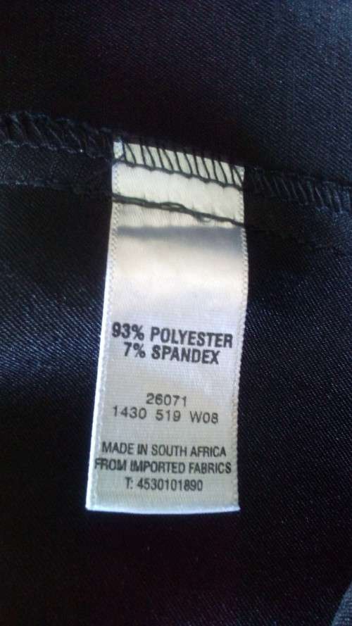 Womens Gorgeous Black Satin  Lowrise Flared Pants Size 34