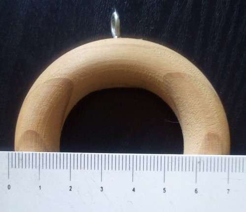 Wooden Curtain Rings 4cm pack of 12