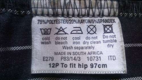 Dark Grey Pinstripe Pants By Kelso Petite Size  12