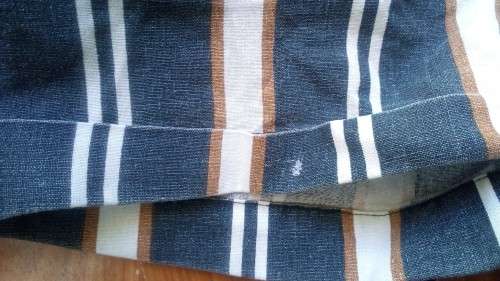 Cotton On Faded Blue Striped Shorts Size Small  (Flaw).  Summer Beach Vibe