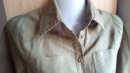 HEMPORIUM, Shirt / Dress, Hemp Green, Size X Small