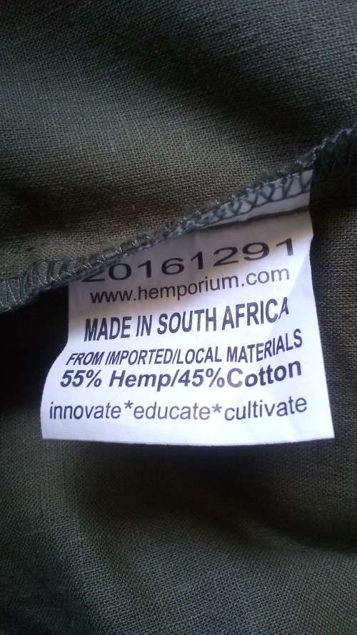 HEMPORIUM, Shirt / Dress, Hemp Green, Size X Small