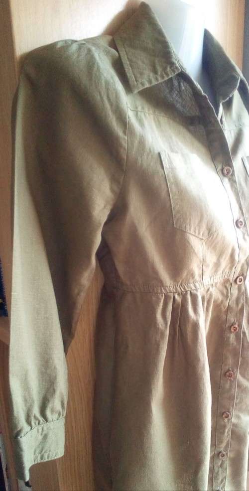 HEMPORIUM, Shirt / Dress, Hemp Green, Size X Small