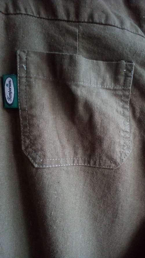 HEMPORIUM. wide Leg Trousers, Hemp Green, Size Medium