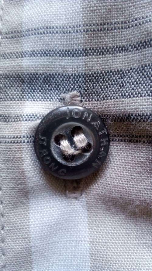 Mens Beige Checked Short Sleeve Shirt By Jonathan Strong Size Medium