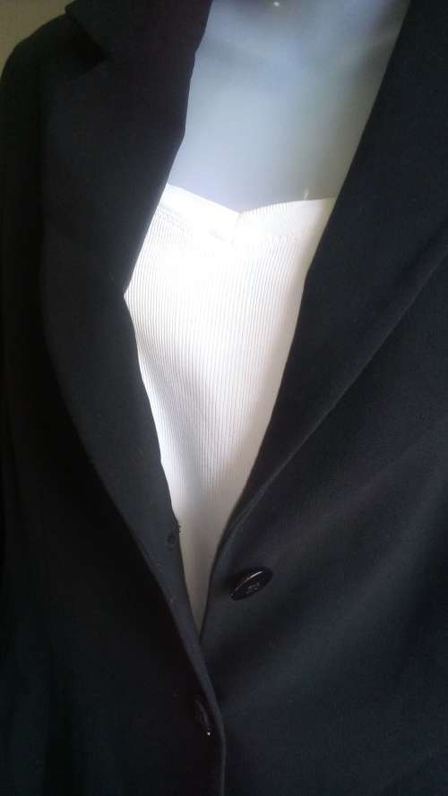 Lovely Black Jacket By Woolworths Size 12 Smart Career Wear