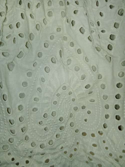Cream Broderie Anglaise  Dress / Top Size Medium