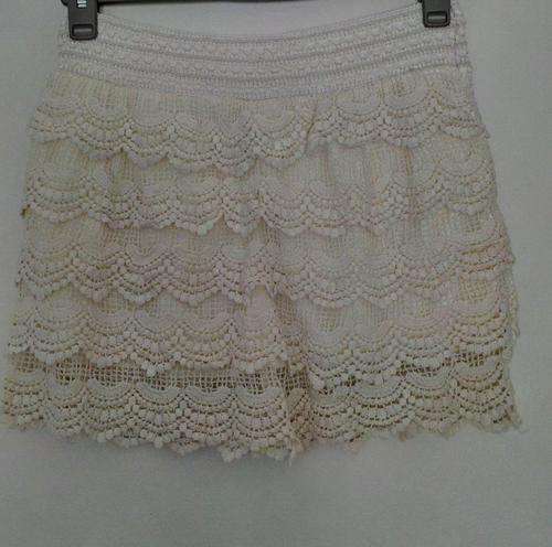 Vintage look Croched/ Lace  Shorts Size Medium