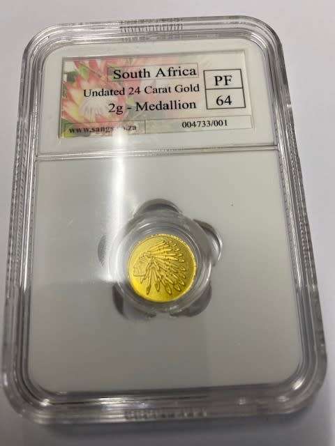 24ct Gold * PF64 Graded * 2g Minted Indian