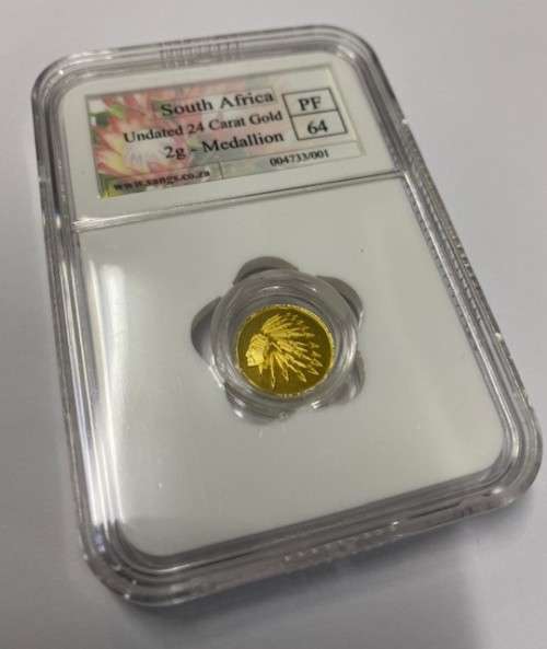 24ct Gold * PF64 Graded * 2g Minted Indian
