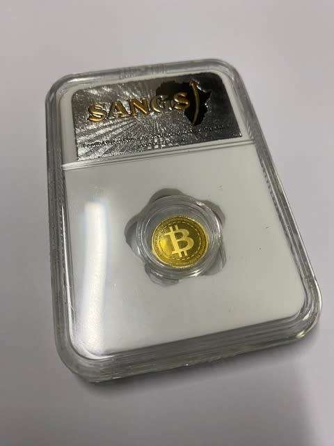 PF63 Graded * 24ct Gold * 1g Minted Bitcoin * 999.9 Fine Gold