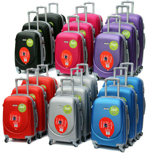 Set of 3 Quality ABS Luggage set on Wheels (new colours available )