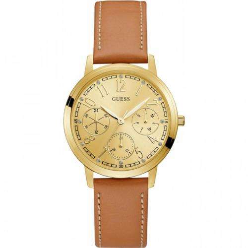 GUESS W1098L1 Lattice Gold Multi-Dial Ladies Watch