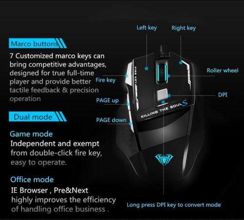 AULA S12 Gaming Mouse