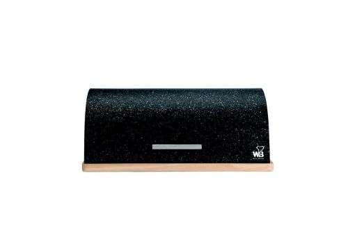 BREAD BIN MARBLE FINISH AND WOOD BASE