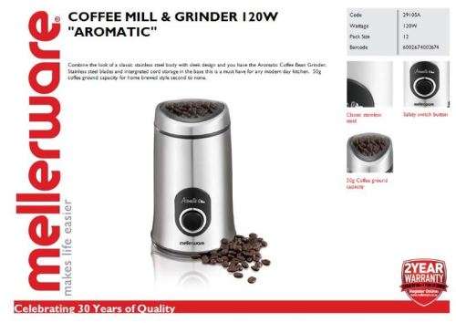 Mellerware Aromatic 150W Coffee Grinder