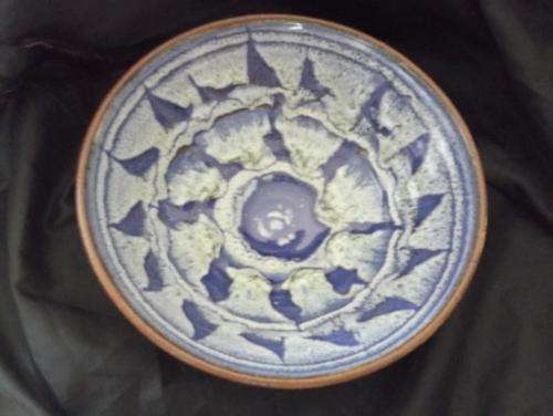 Blue pottery bowl