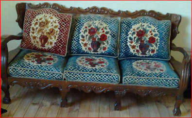 Absolute bargain for Chippendale full Vintage Imbuia Lounge suite