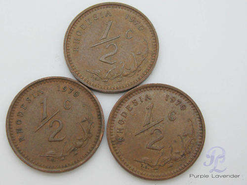 Rhodesia _ 1/2 cent _ 1970