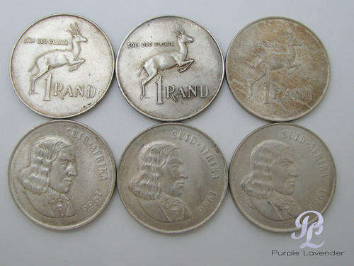 For Muntfin Only_1966 _ R1 Coin _ Lot of 6