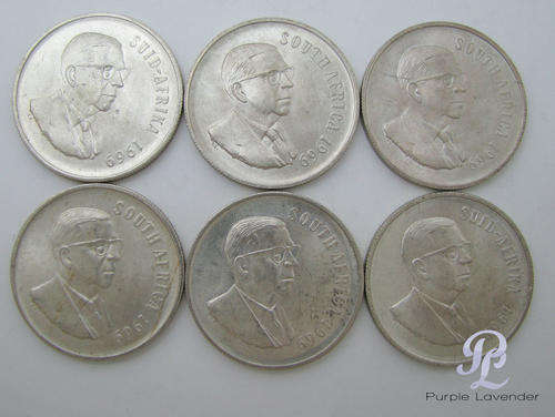 For Muntfin Only_ 1969 _ R1 Coin _ Lot of 6