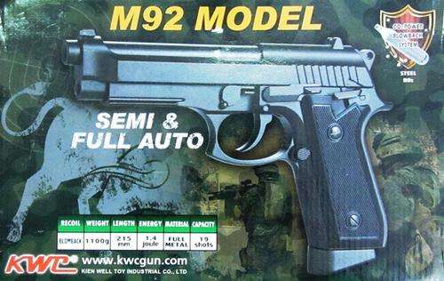 M92 CO2 BB SEMI & FULL AUTO PISTOL