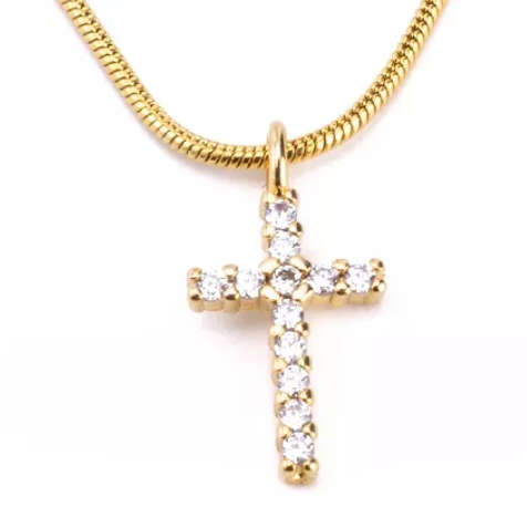 Gorgeous Cross pendant with crystals.. FREE necklace included..BLACK FRIDAY SPECIAL