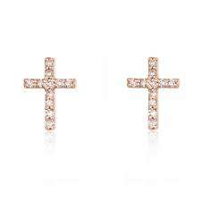 Gorgeous Cross earrings with crystals.. ..BLACK FRIDAY SPECIAL