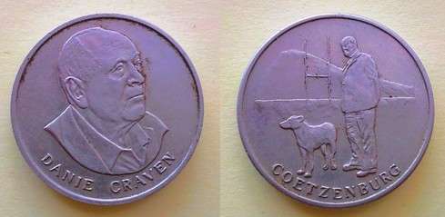 Danie Craven - Coetzenburg Commemorative Rugby Medallion