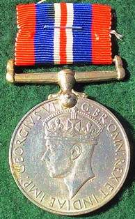The 1939 - 1945 War Medal named to #237905 E.L.Venter