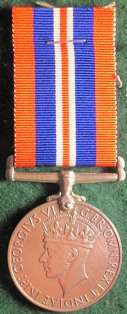 The 1939 - 1945 War Medal --named to #109180 D.M.Tatham