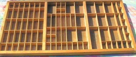 Old Hamilton Printer's Tray - 815 x 420mm