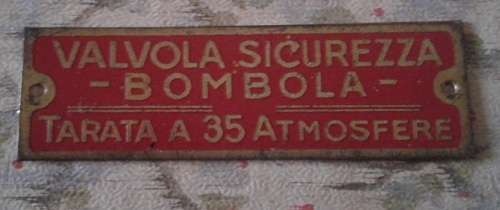 Unknown Italian Plaque - 65 x 20mm