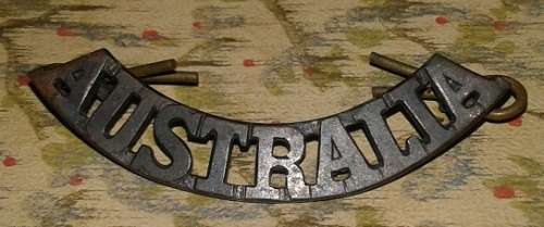 WW2 Australia Shoulder Title