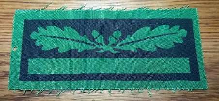 WW2 German Obersturmfuhrer Camo Rank Insignia
