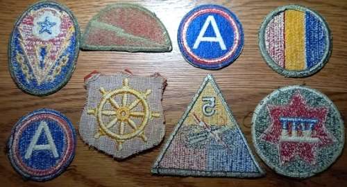 WW2 American Arm Patch Lot