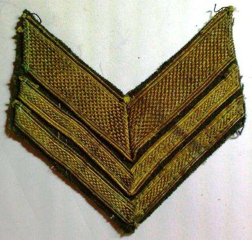 WW2 Italian Sergeant Major Sleeve Rank Badge