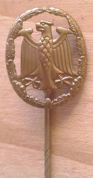 German Bundeswehr Proficiency Stickpin Badge - Bronze Class