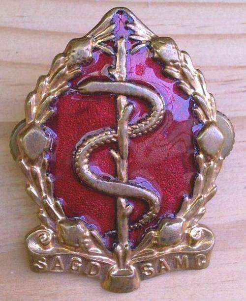 SA Medical Corps Cap Badge