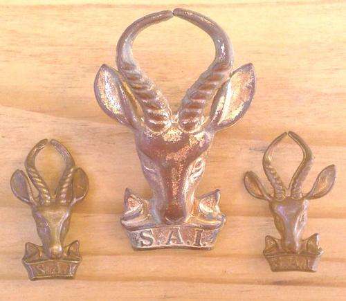 SA Infantry Cap & Collar Badges - worn post 1953
