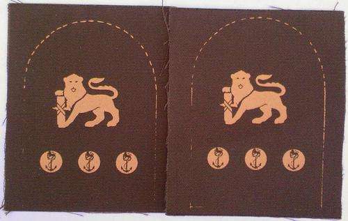 Pair - SA Marines Chief Petty Officer Badges