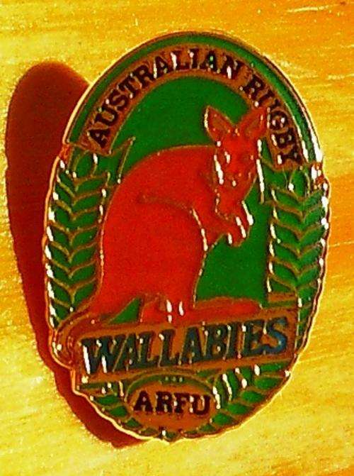 Australian Rugby F.U Wallabies Lapel Badge - 23 x 16mm
