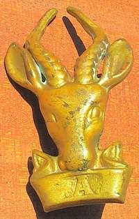 SA Infantry Corps Cap & Beret Badge - worn post 1953, 57 x 32mm