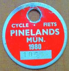 Bicycle Licence Disk 1980 - 51mm
